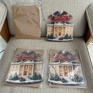 White House Holiday Ornament Set